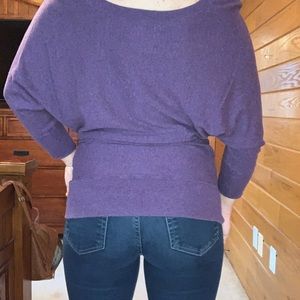 Purple 3/4 sleeve sweater